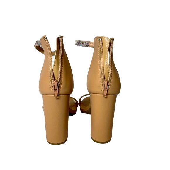 Charlotte Russe Dress Shoes 4" Heel  Size 7 Tan - Picture 3 of 4